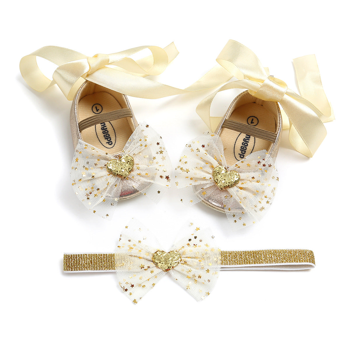 Cute Butterfly Baby Gift Box with Baby Shoes Princess Shoes Headdress Crown