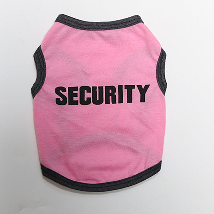 Cotton Printed Security Small Dog Pet Vest