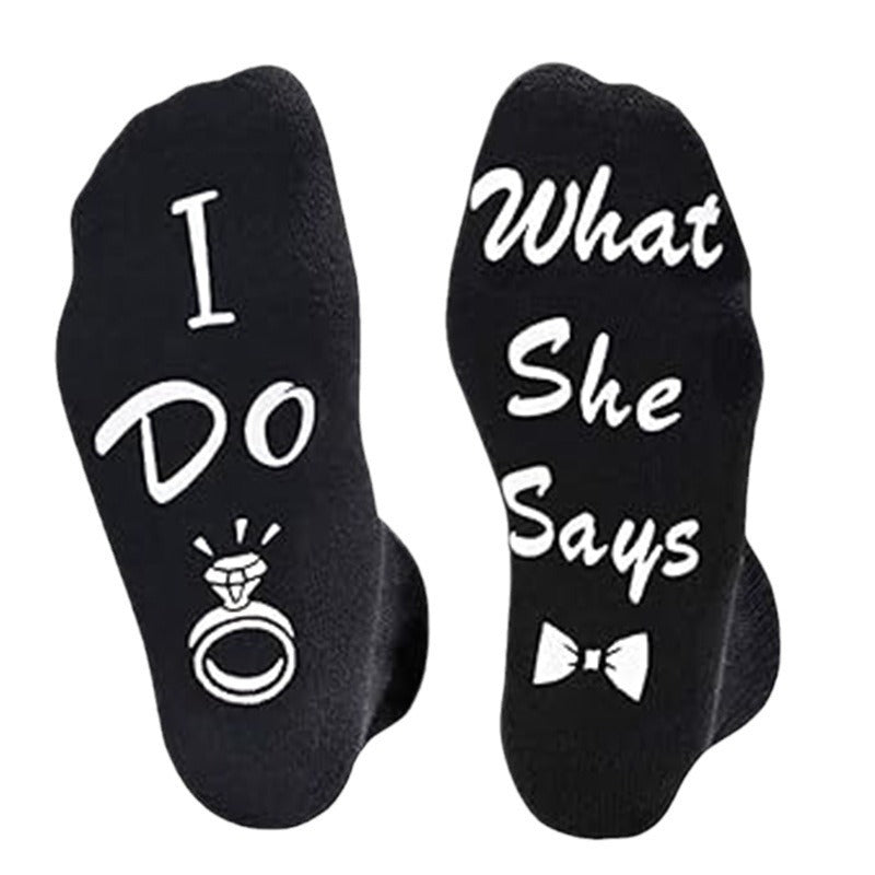 Cotton Couple Ring Mid-Calf Socks