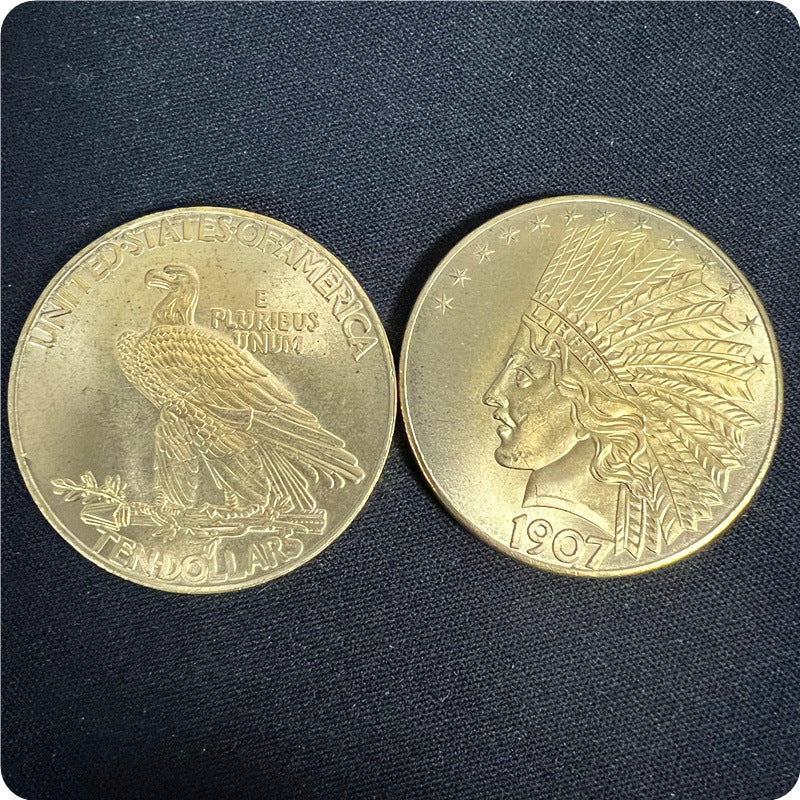 Indian Silver Dollar Silver Circle Commemorative Coin