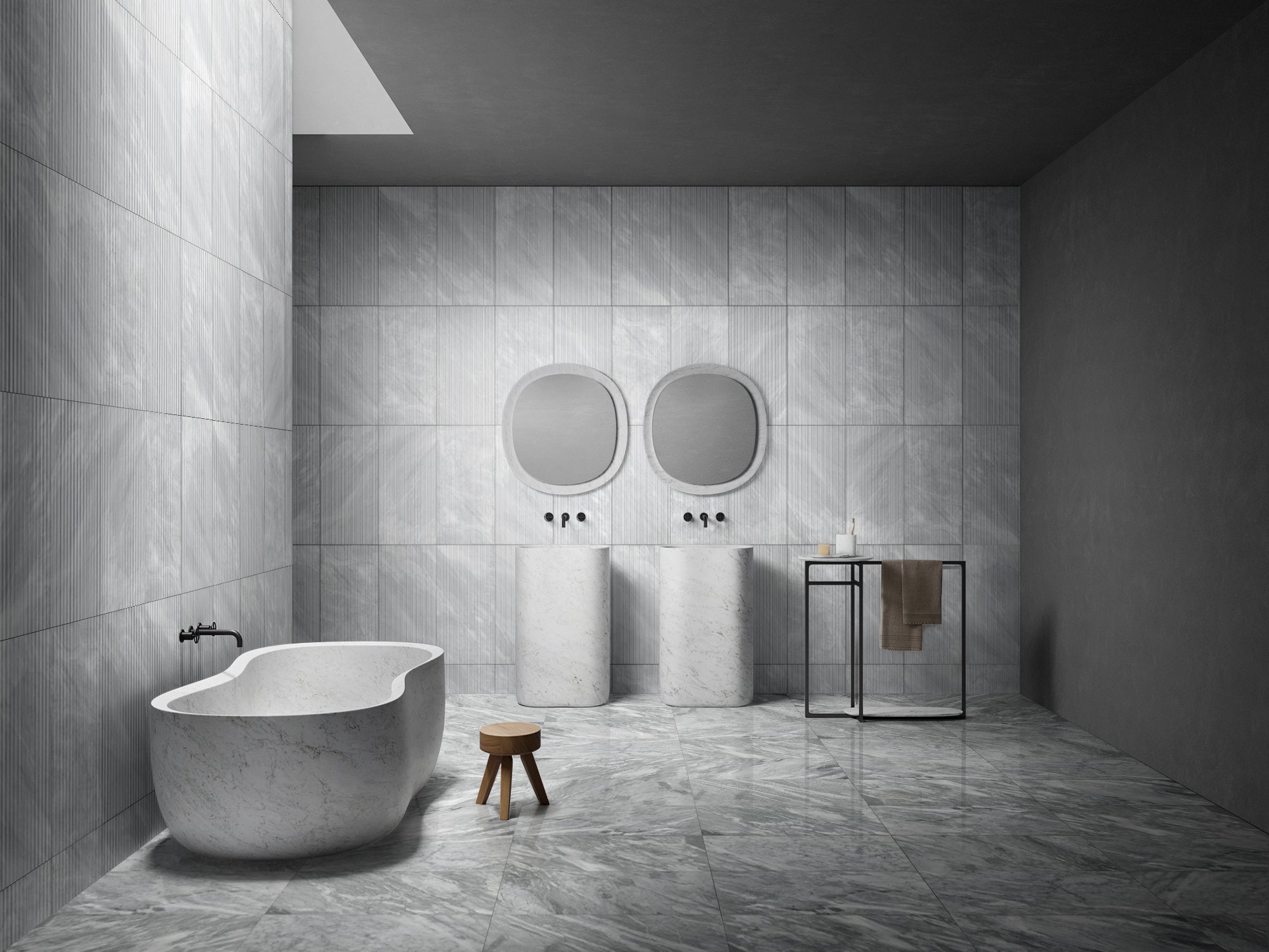 12X24 Inch Carrara Marble, Gray Marble, Natural Marble, For Wall And Floor, Polished Marble Tile