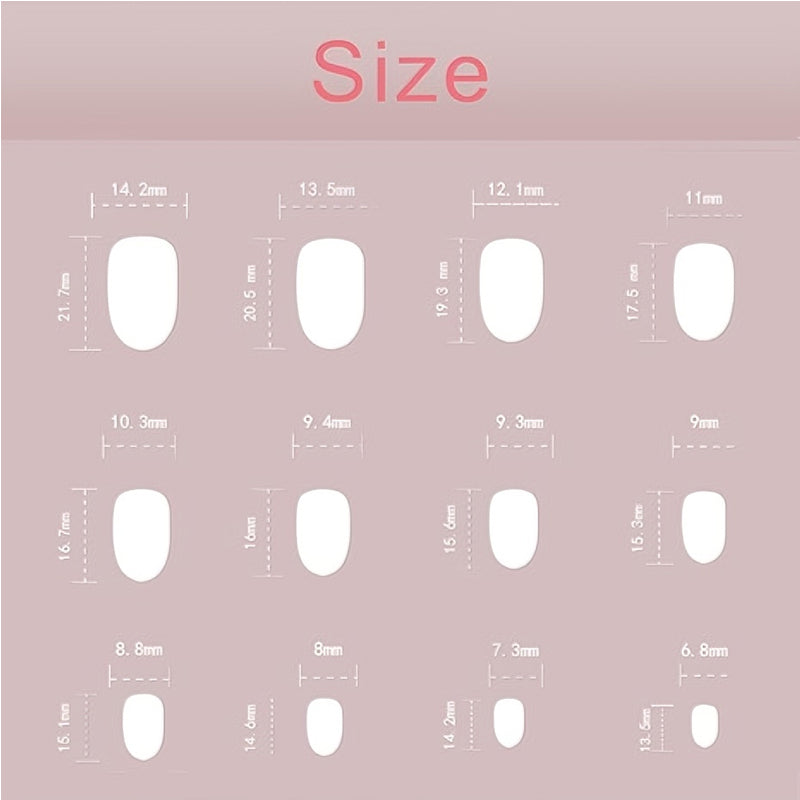 24 PCS Aurora White Nail Art, Length Long Water Pipe Fake Nails, Had Nail Tips False Nail