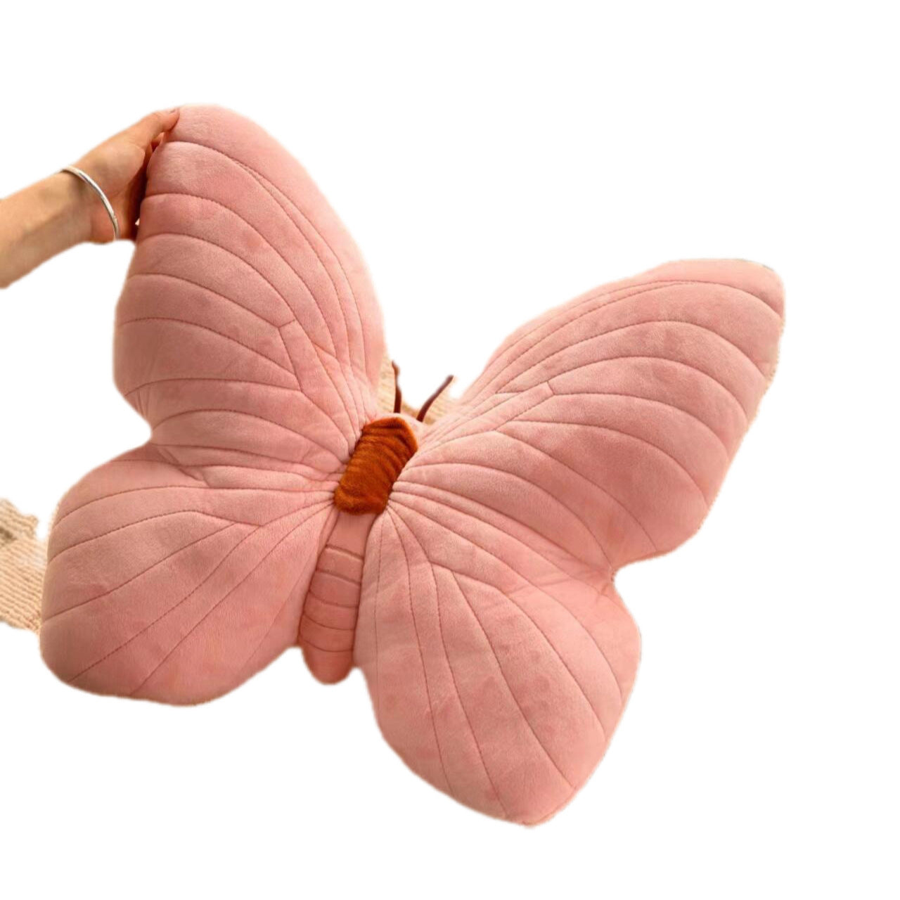 Girl Heart Butterfly Pillow Soft Moth Pillow Bedside Cushion