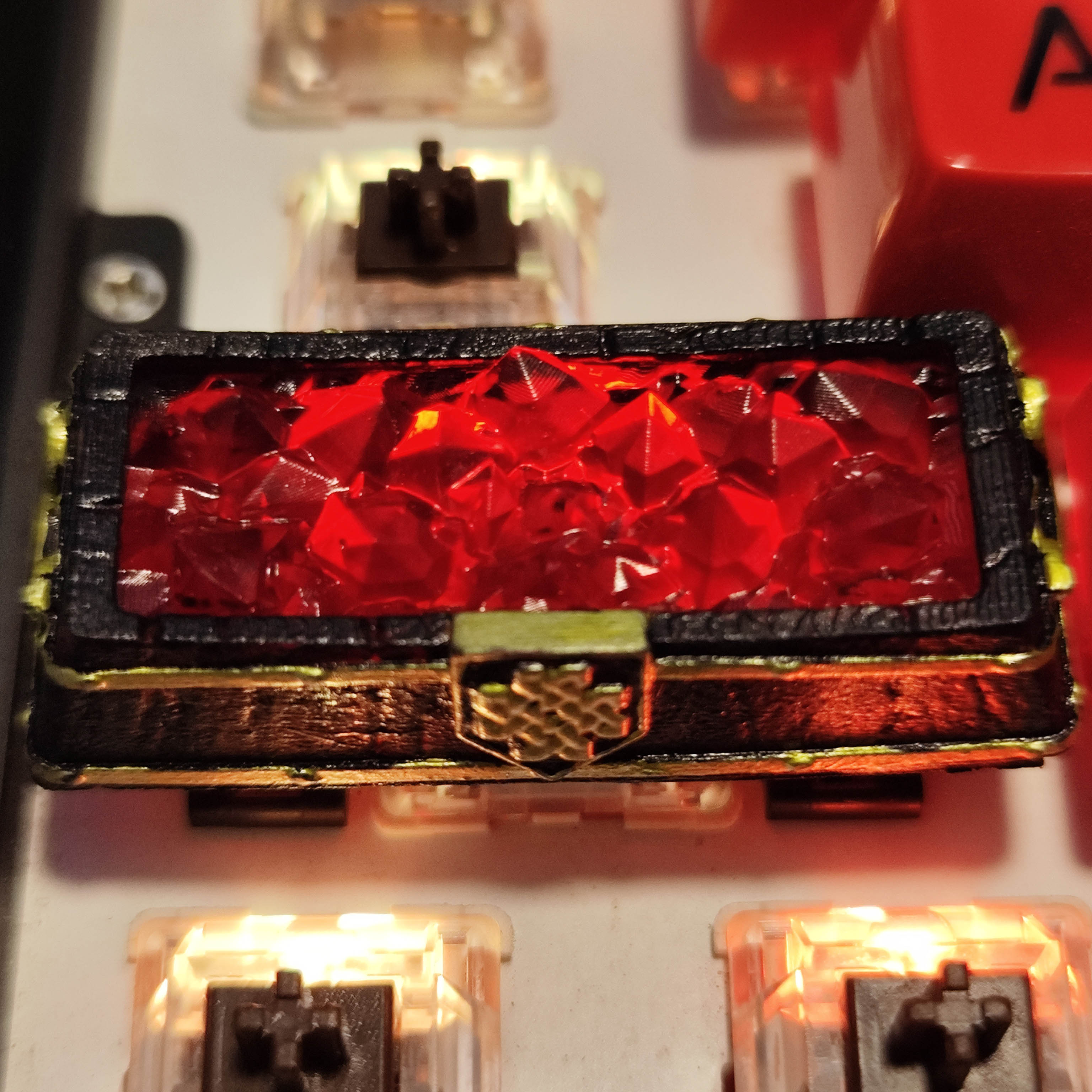 Fashion Mechanical Keyboard Flame Crystal Keycap