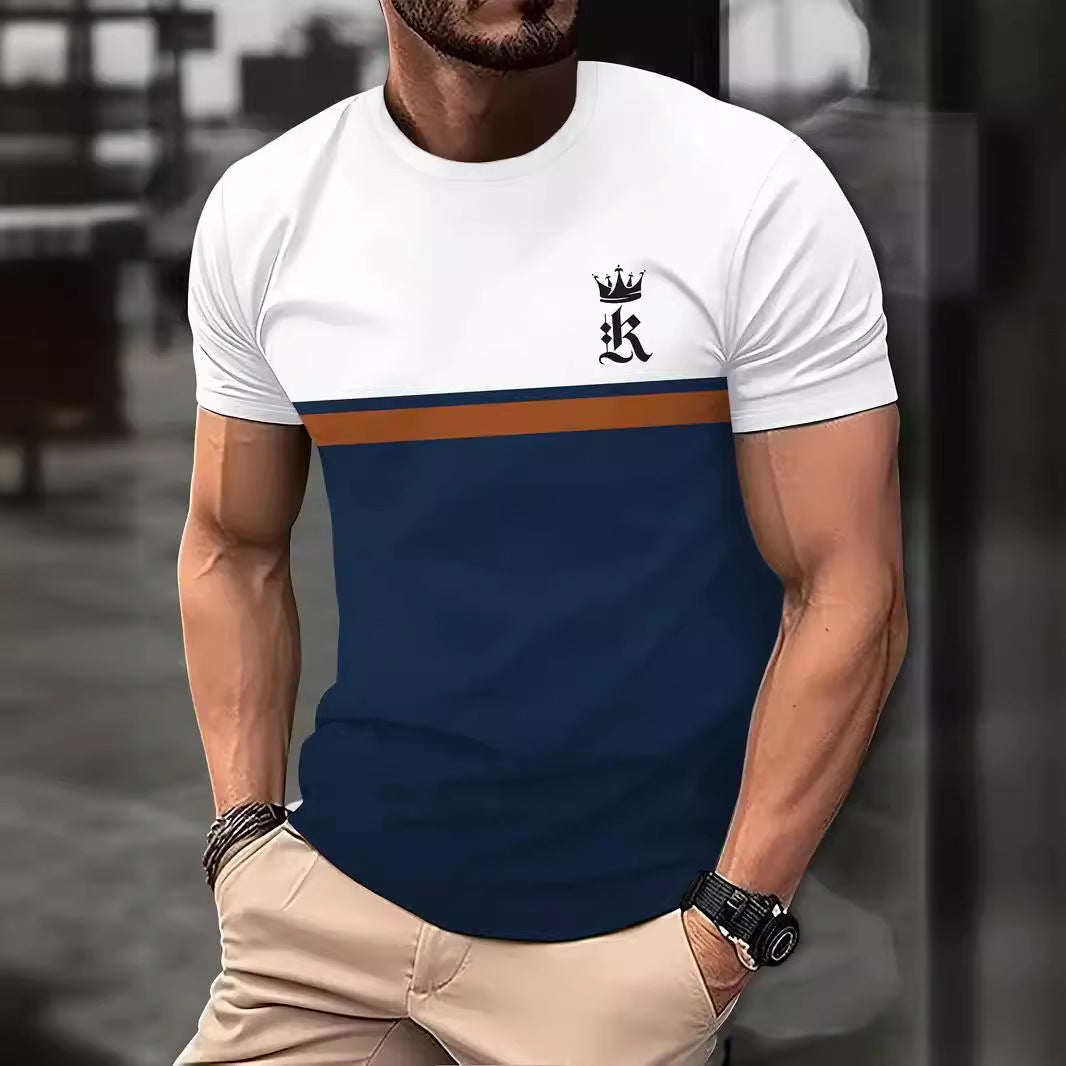 Men's Clothing Sports Digital 3DT T-Shirt Short Sleeve