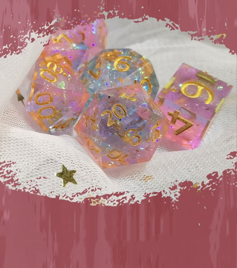 Gradual Blue Dice Prop Toy
