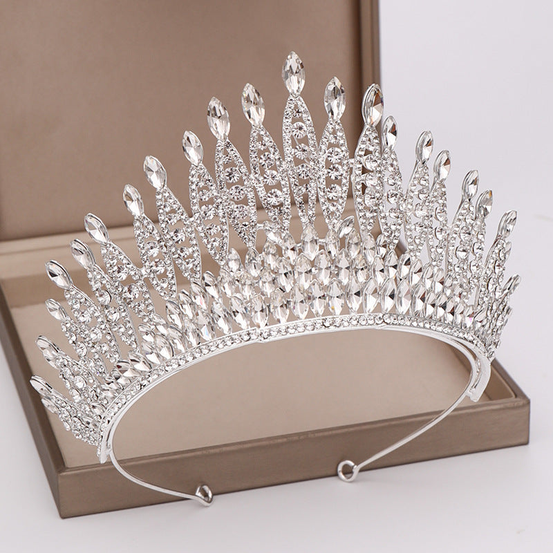 Fashion Women's Alloy Crystal Crown Headwear