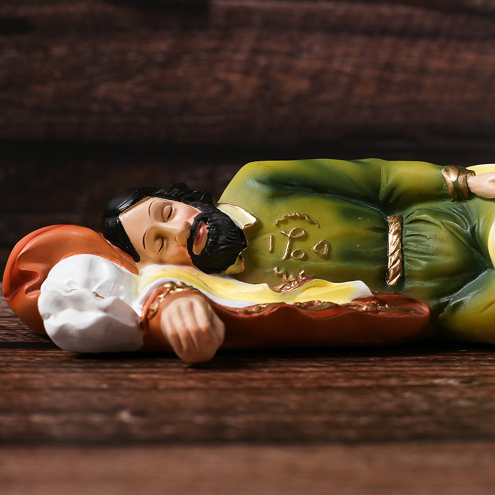 Teaching St. Sleeping Joseph Statue Ornament Resin Crafts