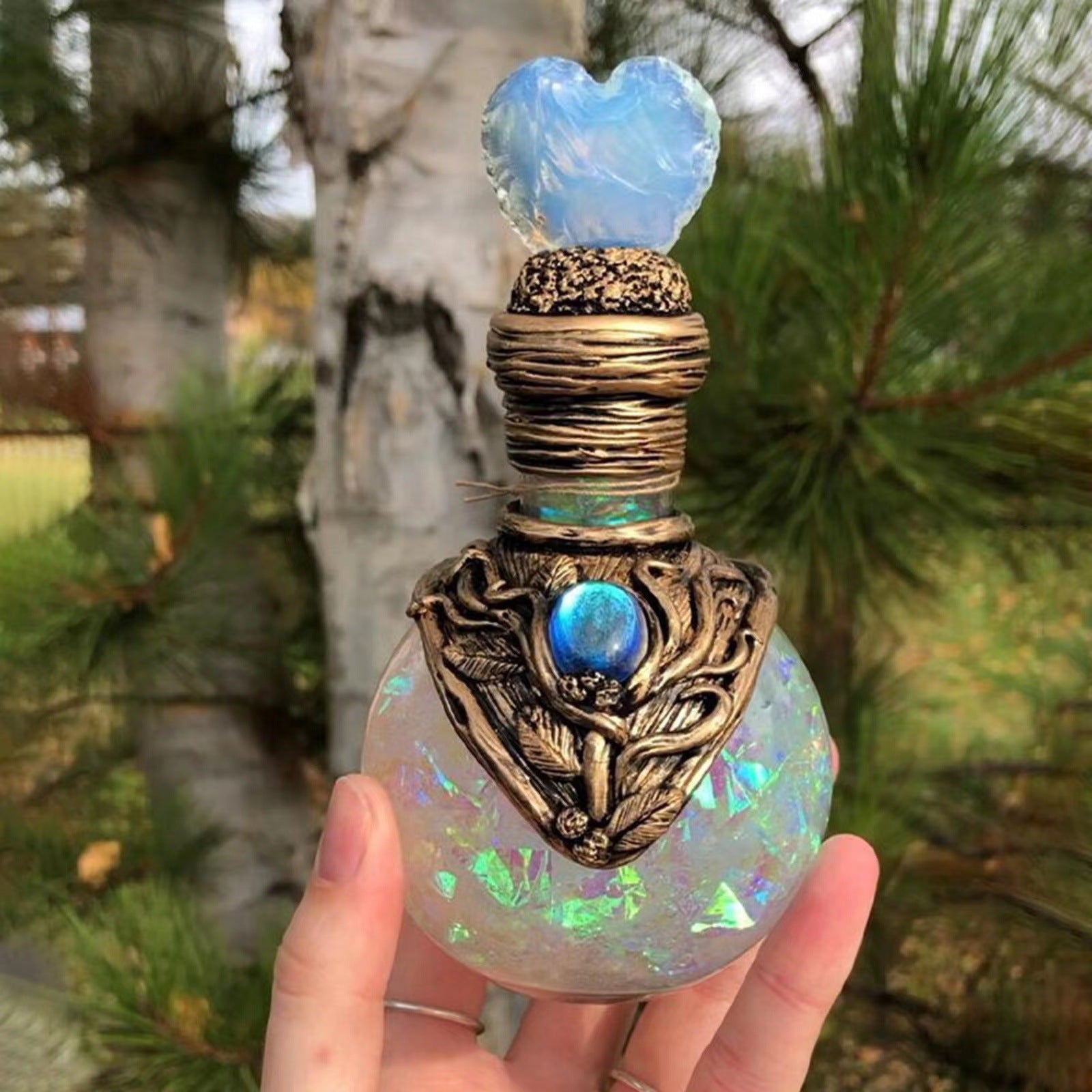 Creative Mermaid Halo Magic Moon Bottle