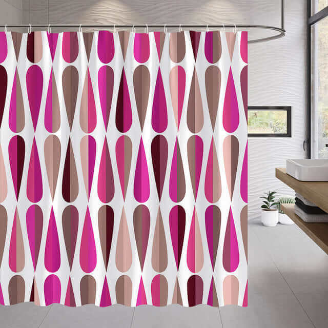 Shower Curtain Waterproof Fabric Punch-Free