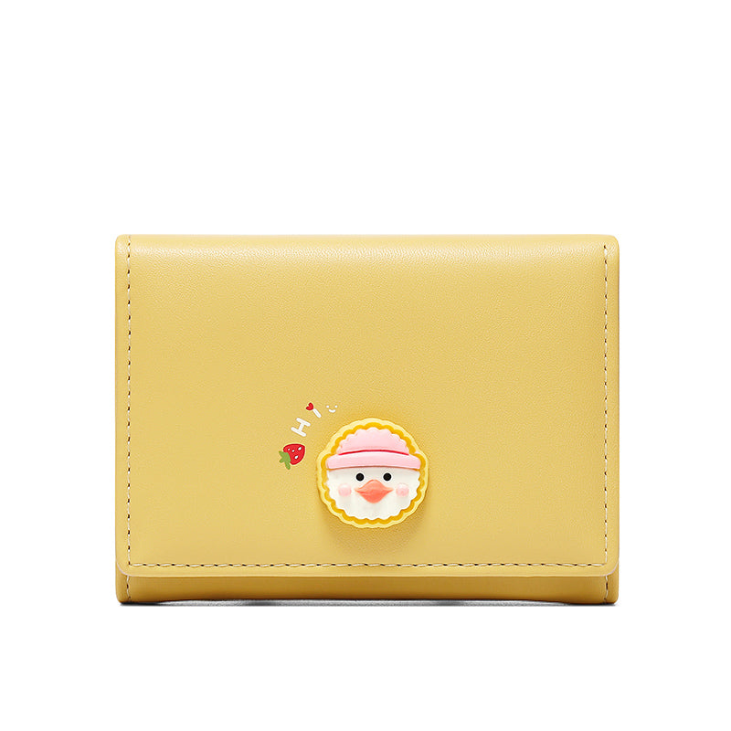 Women's Niche Design Tri-Fold Thin Cute Coin Purse
