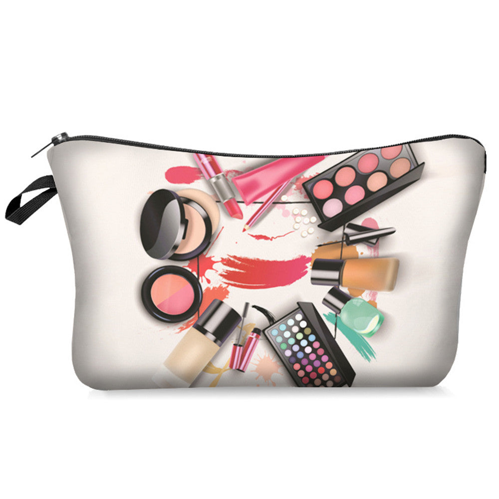 Digital Printing Makeup Cosmetics Series Cosmetic Bag Storage Bag Cross-Border Explosion