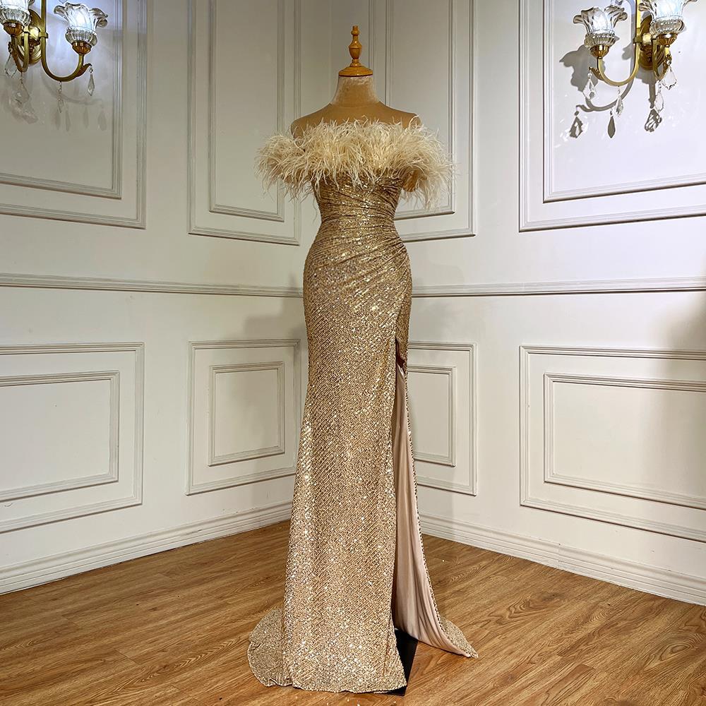 High-End Heavy Industry Evening Dress Is Shiny