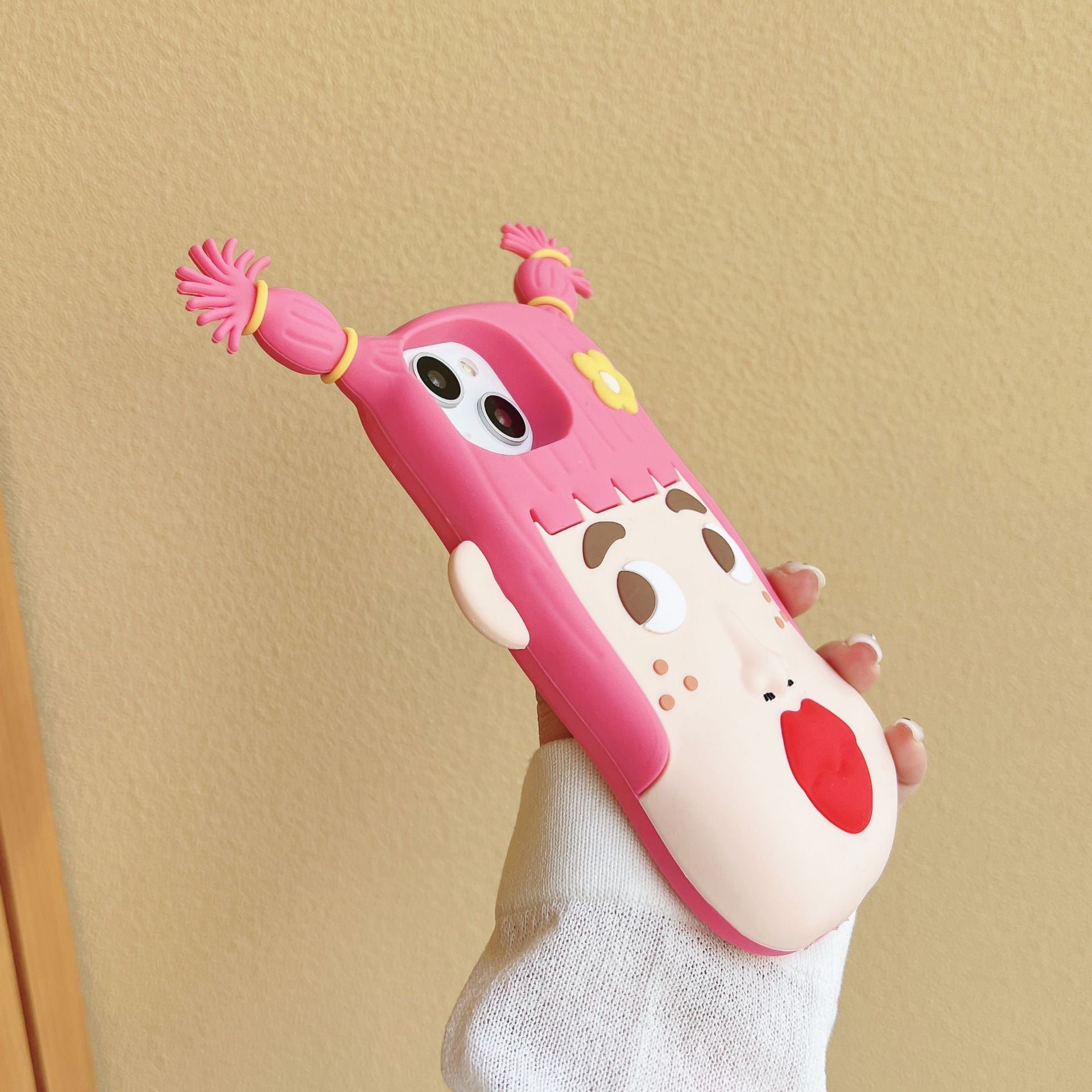 Ugly Girl Silicone Soft Cartoon Phone Case