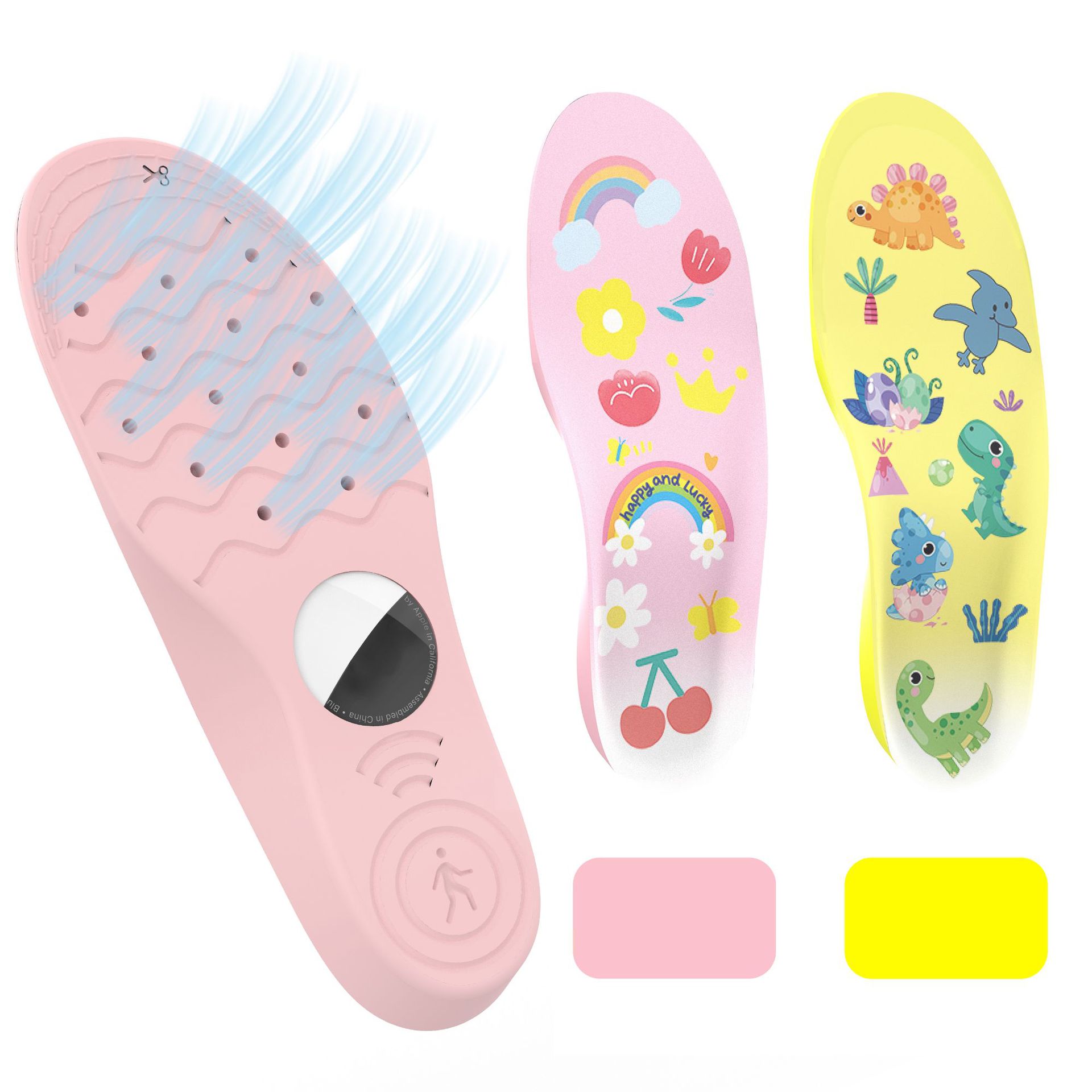 Protective Cover Locator Cartoon Insole Children Elderly