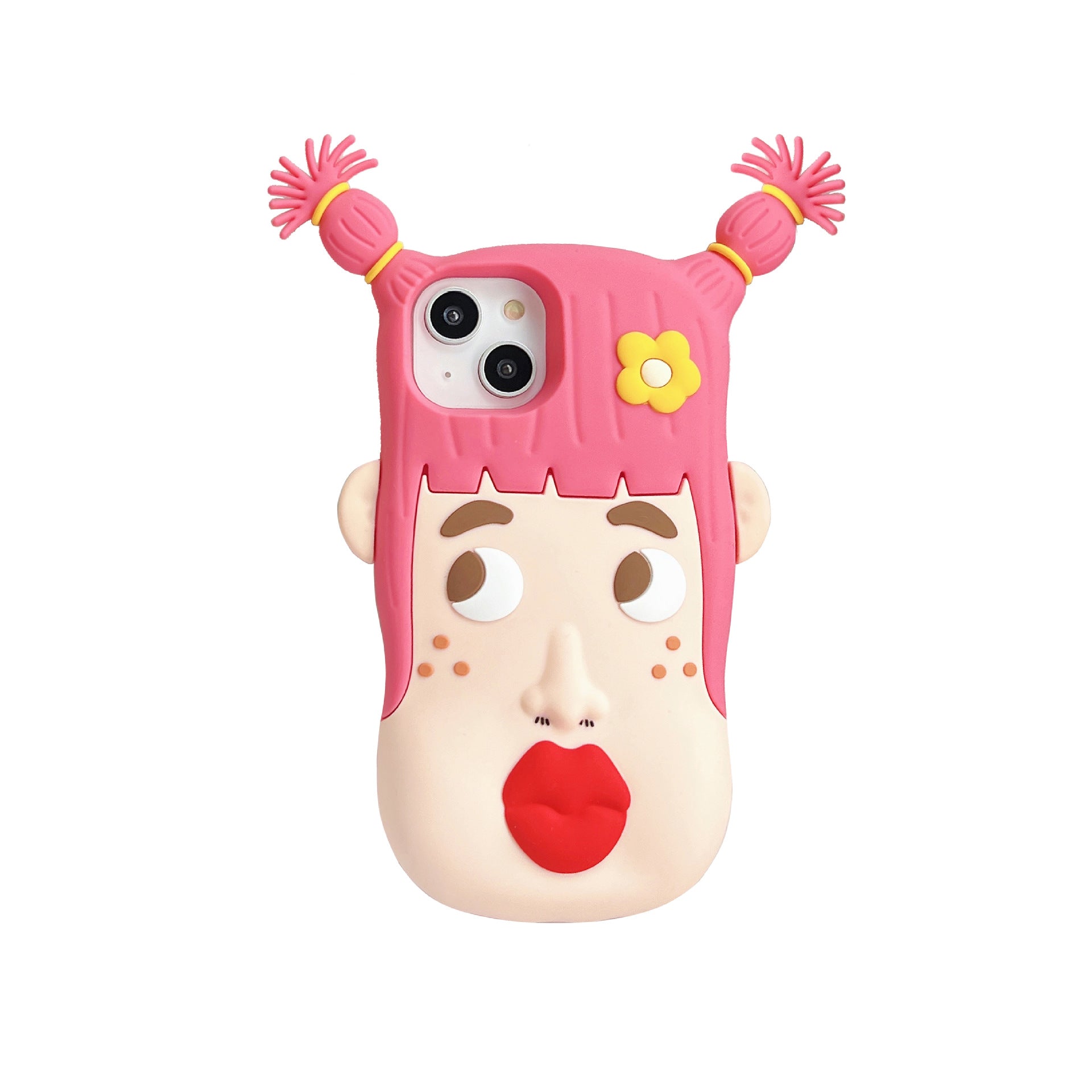 Ugly Girl Silicone Soft Cartoon Phone Case