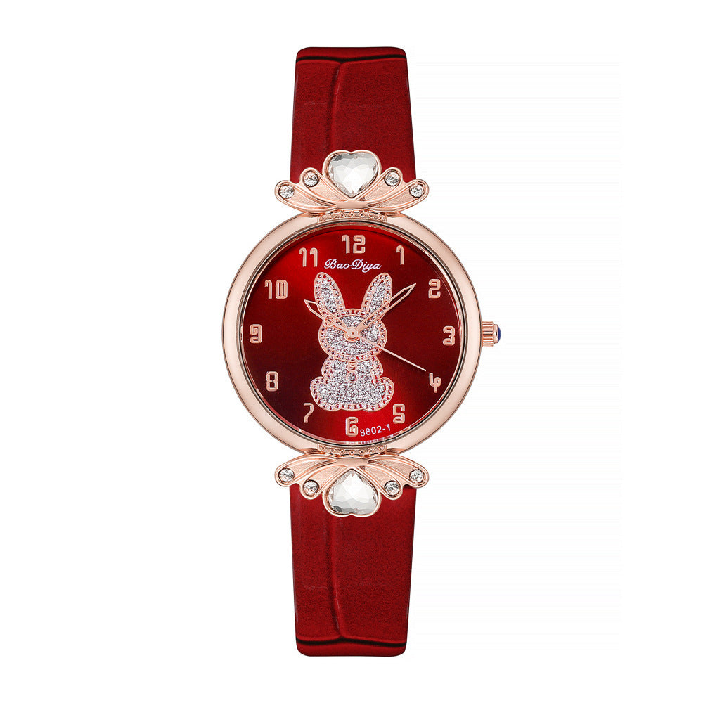 Fashion Rabbit Pattern Women's Watch