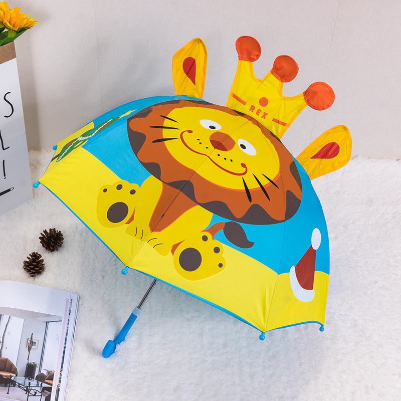 Cartoon Cartoon Silver Plastic Umbrella