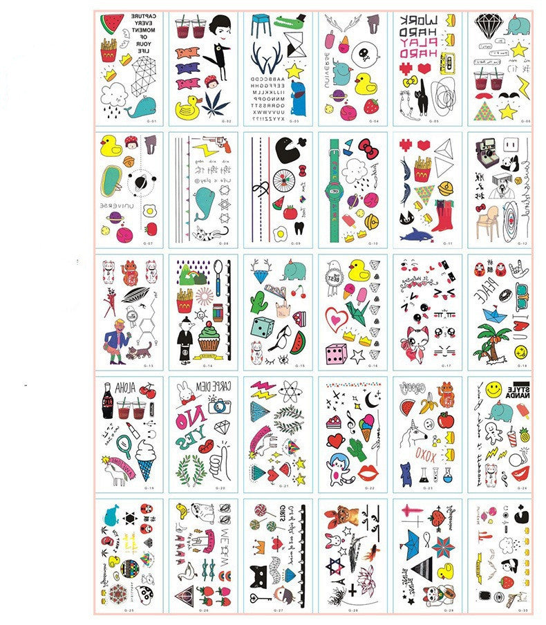 Fashion Flower Arm Stickers Tattoo Stickers