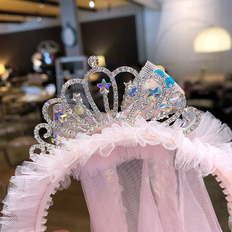 Child Crown Tiara Girl Cute Headband Princess