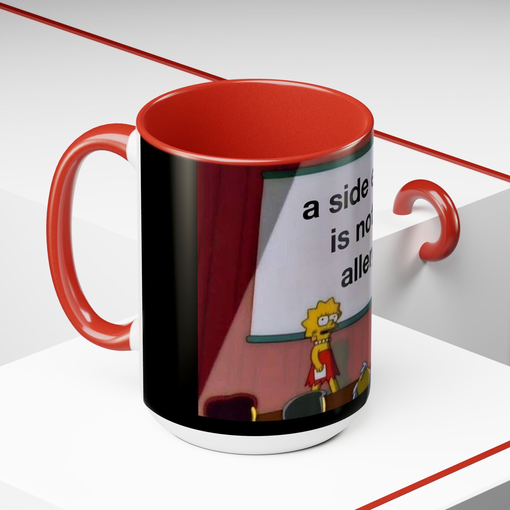 Two-Tone Coffee Mugs, 15oz