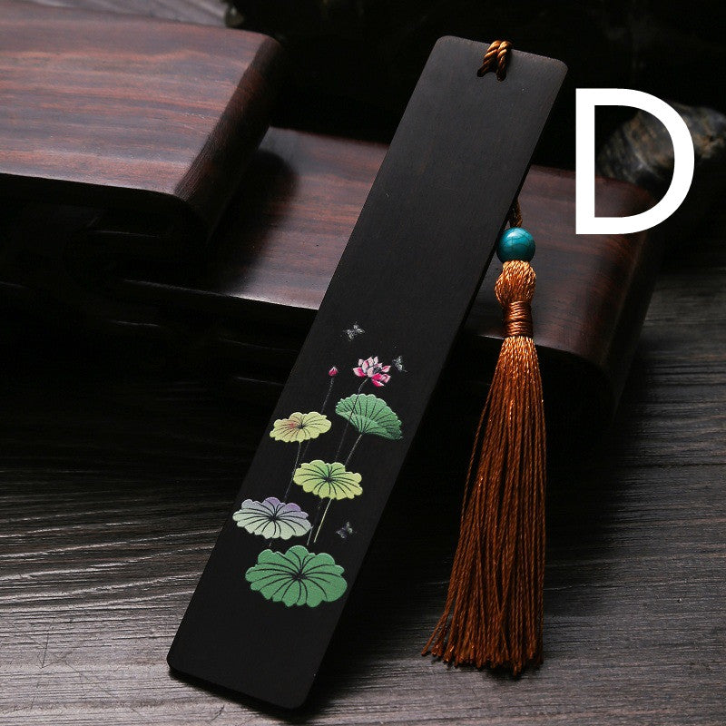 Vintage Creative Purple Ebony Painted Rosewood Bookmark Set