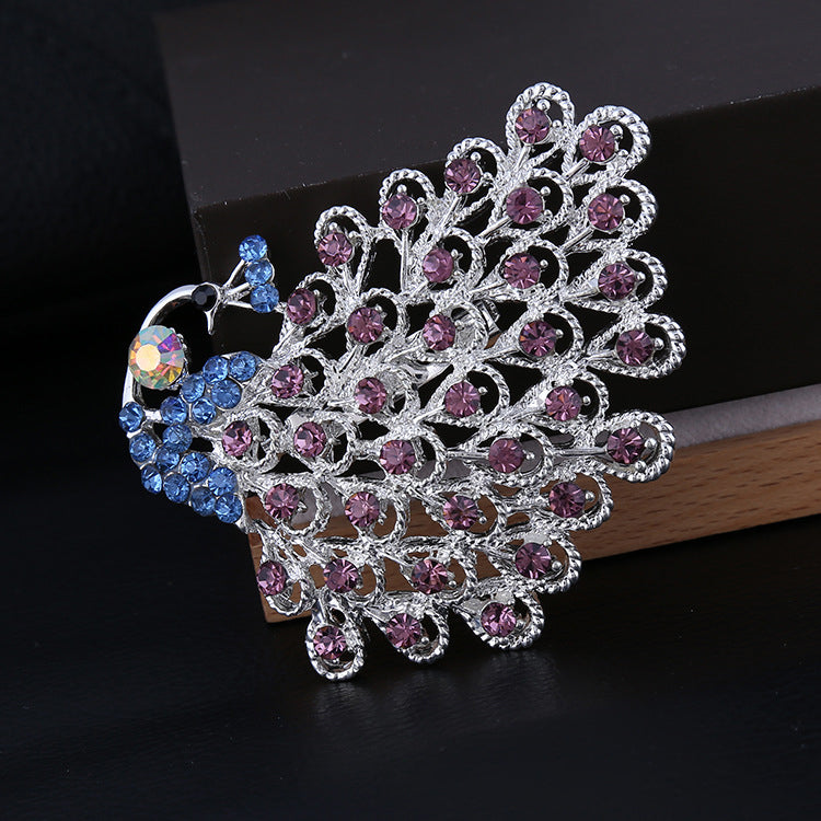 Peacock Diamond Corsage