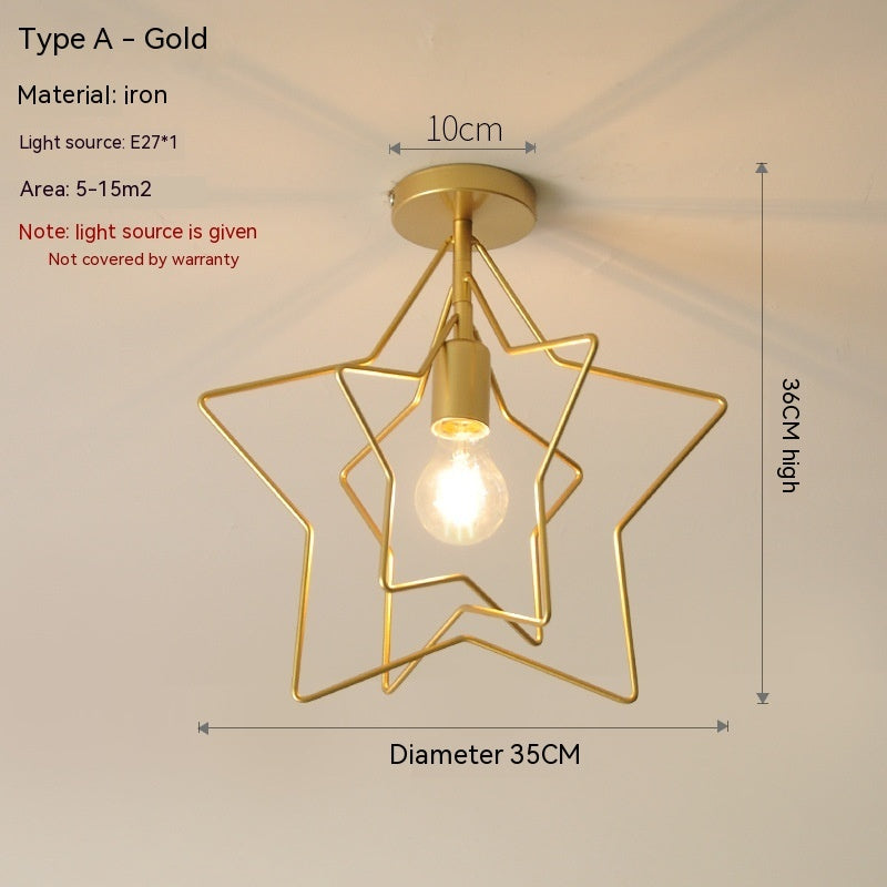 Ceiling Lamp Creative Five-Pointed Star