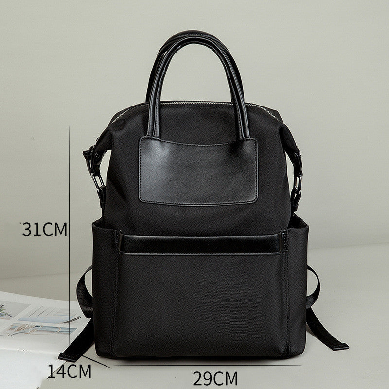 Women's Casual Backpack With Hand-Hold Design Lightweight And Waterproof Commuting Travel Computer Bag Large Capacity Handbag