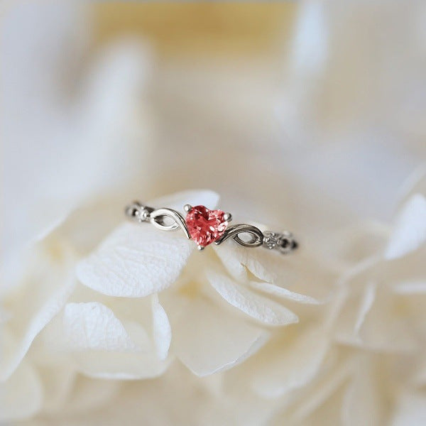 Heart-Shaped Diamond Ring