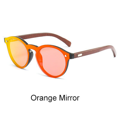 Wood Grain Plastic SunGlasses