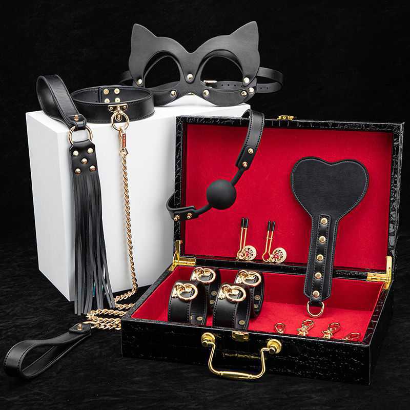 Training Handcuffs High-End On Bed
