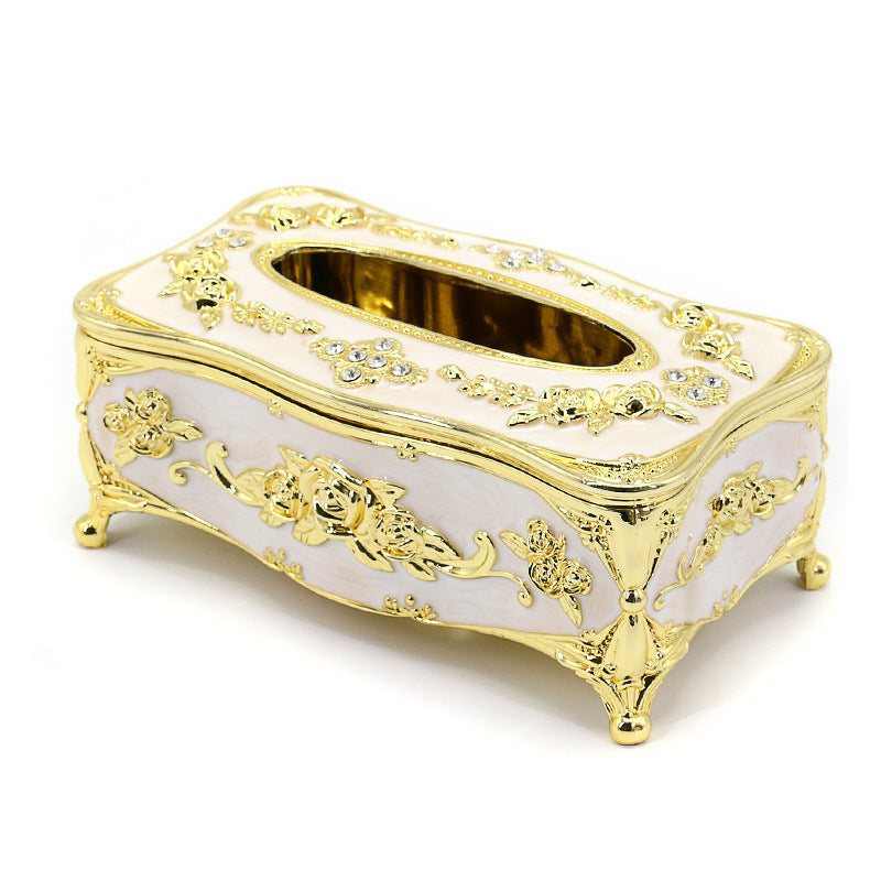 High-end Tissue Box Living Room Home European Coffee Table Ornaments