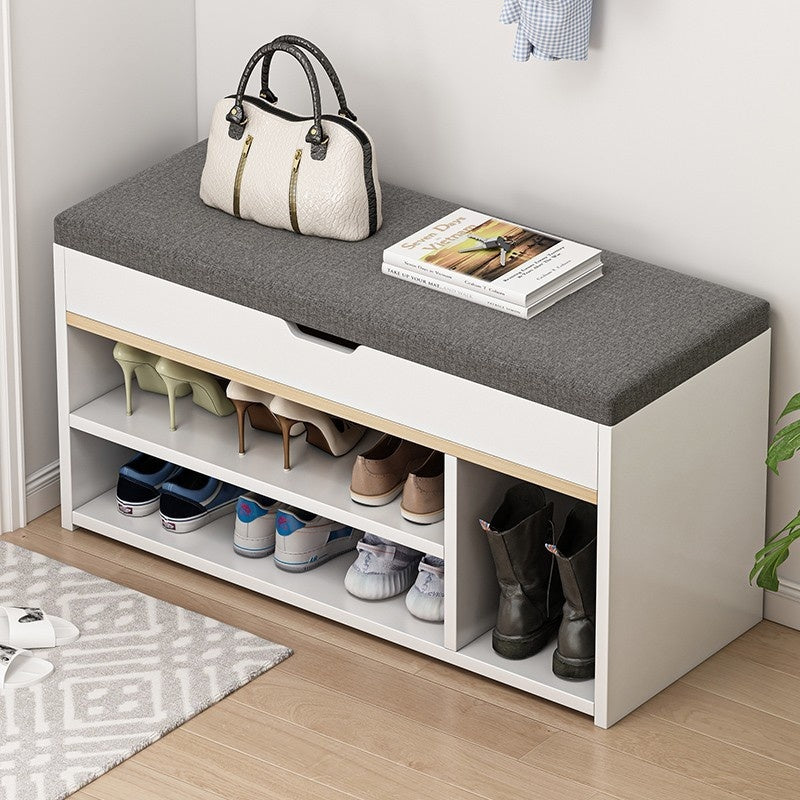 Plate Entrance Footstool Can Sit Bench Shoe Cabinet