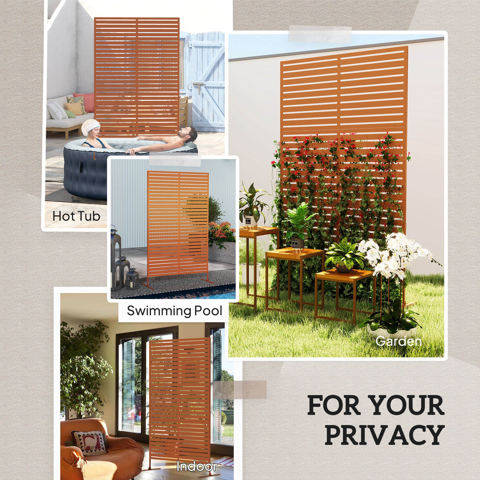 Decorative Privacy Fence Screen