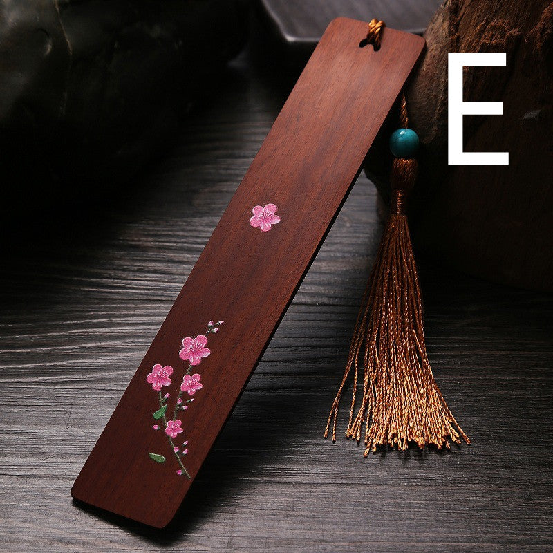 Vintage Creative Purple Ebony Painted Rosewood Bookmark Set