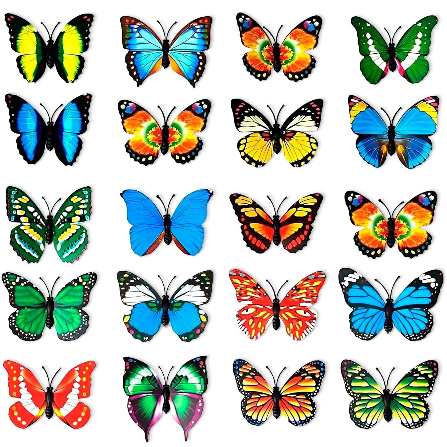 Refrigerator Butterfly Magnet Decoration Reusable