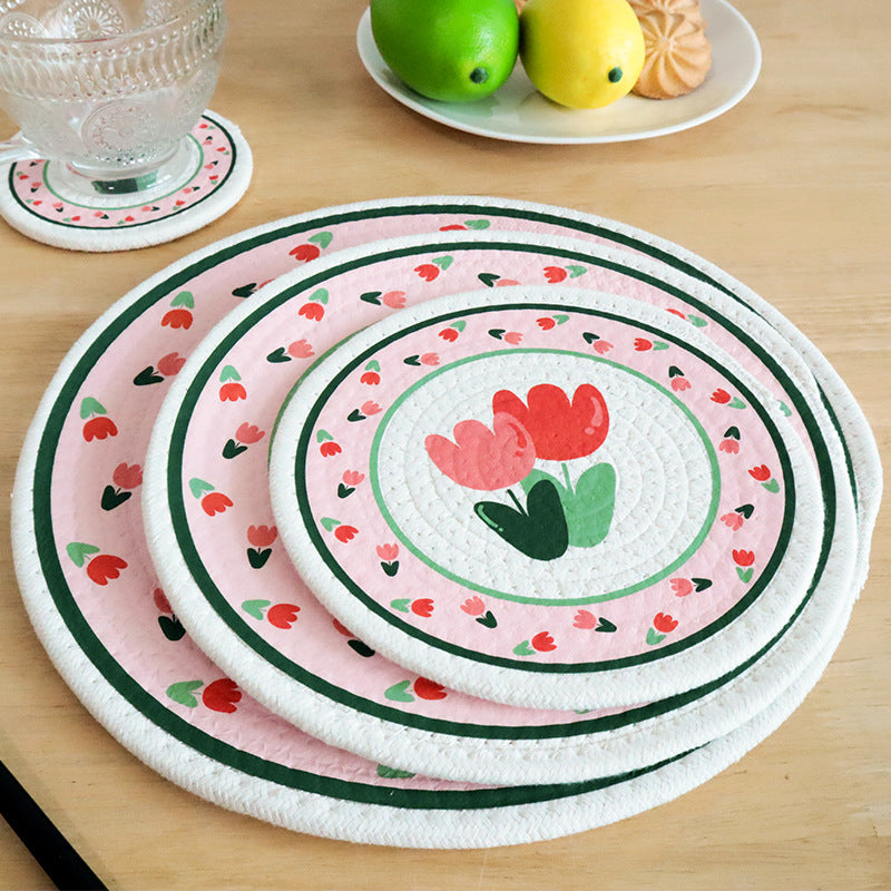 Home Dining Table Coaster Western-Style Placemat