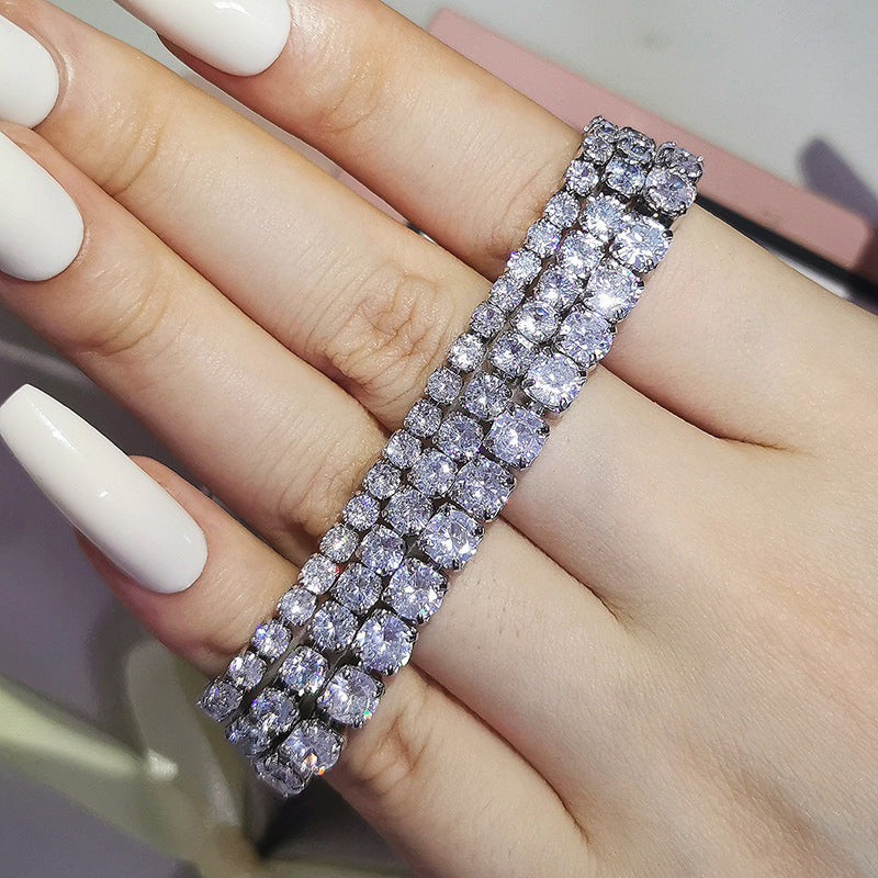 Tennis Bracelet Female Zircon Full Diamond Bracelet