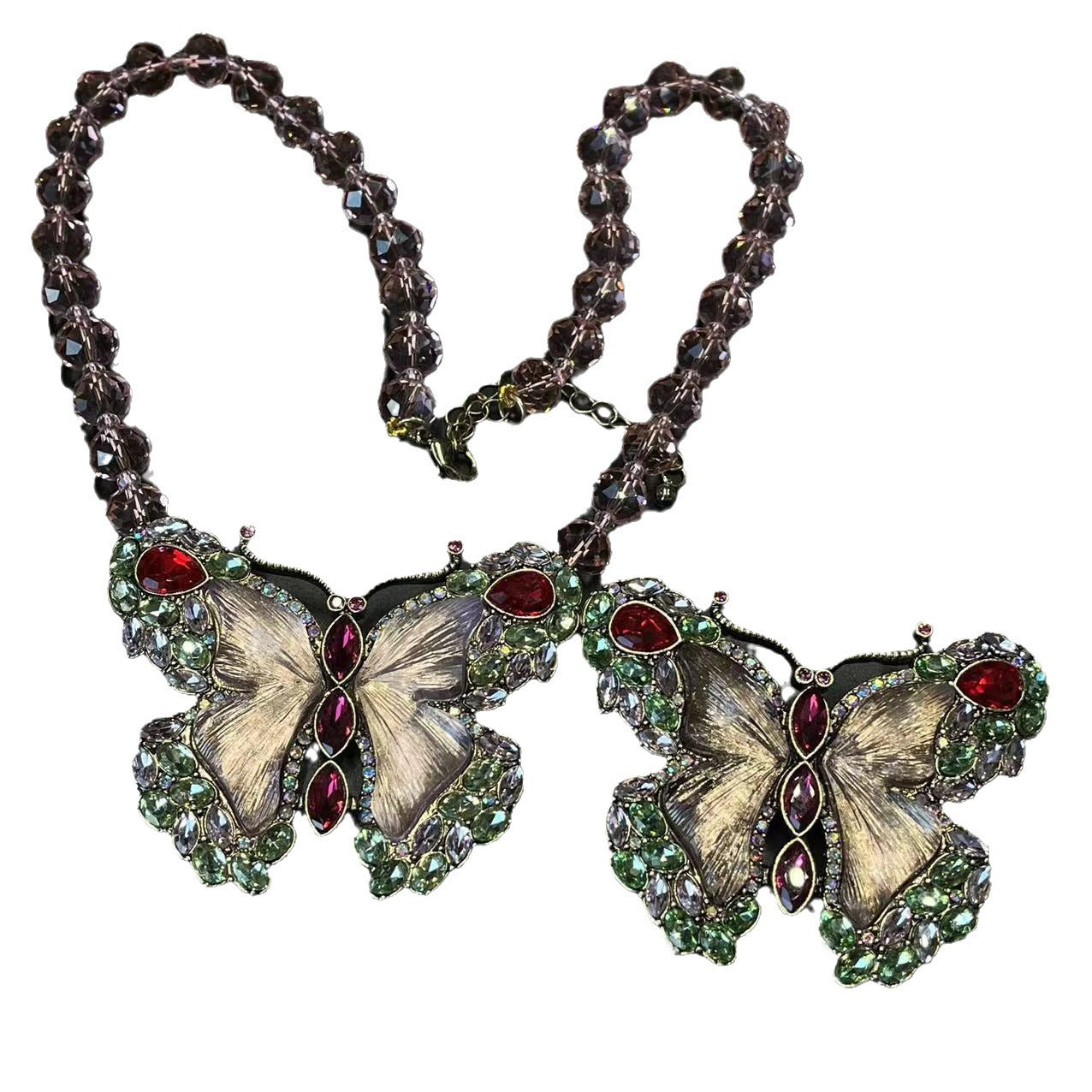 All-Match Fashion Colorized Butterfly Necklace