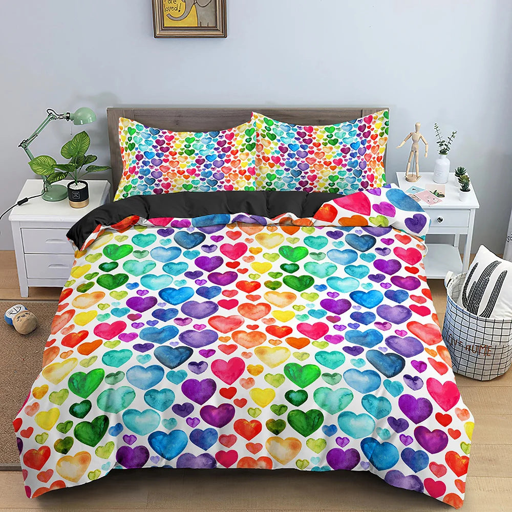 3D Bedding Suit Quilt Cover Pillowcase
