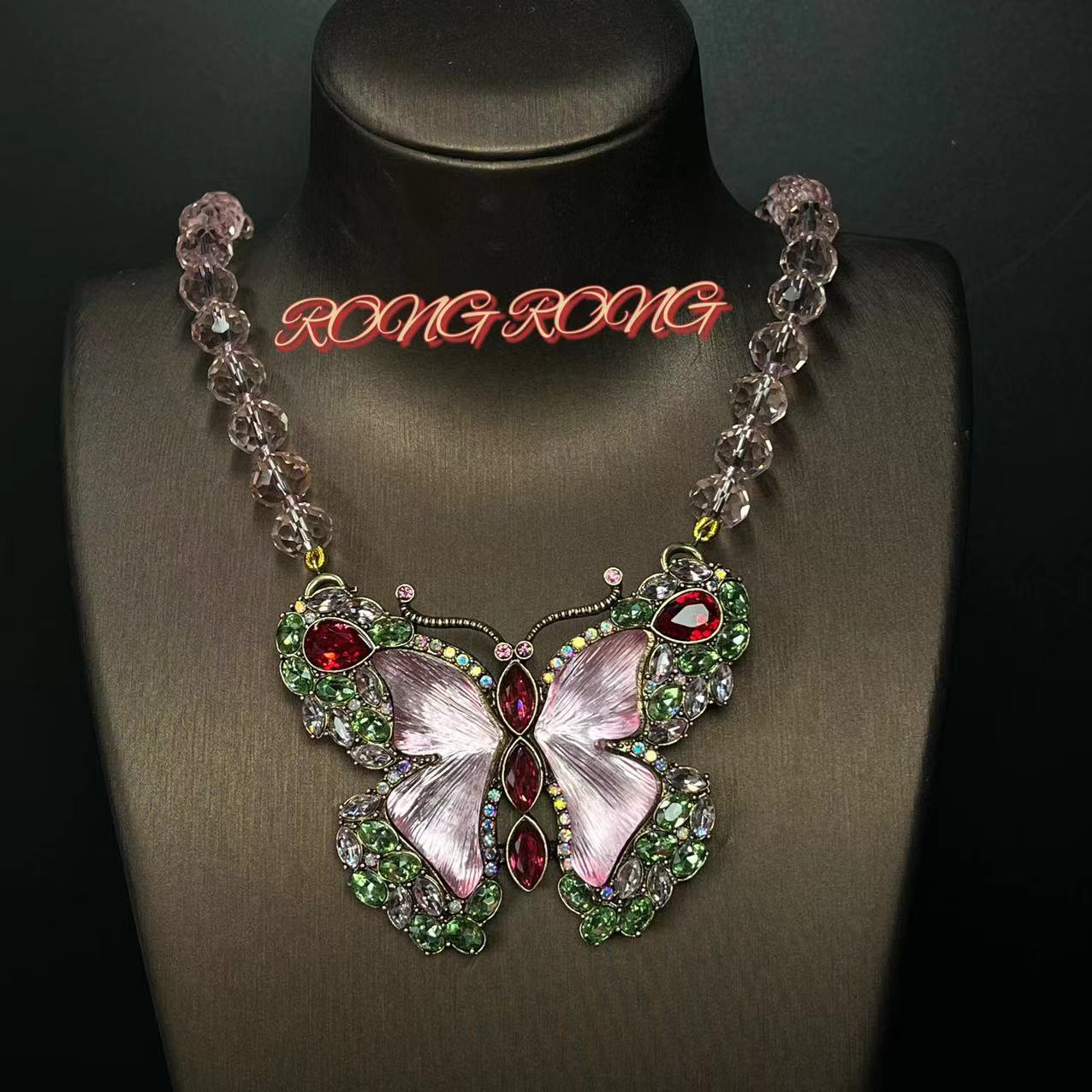 All-Match Fashion Colorized Butterfly Necklace