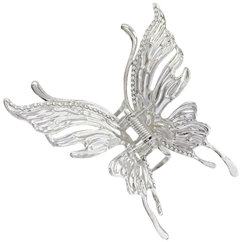 Exaggerated Personality Hair Accessories Metal Liquid Butterfly Grab Clip