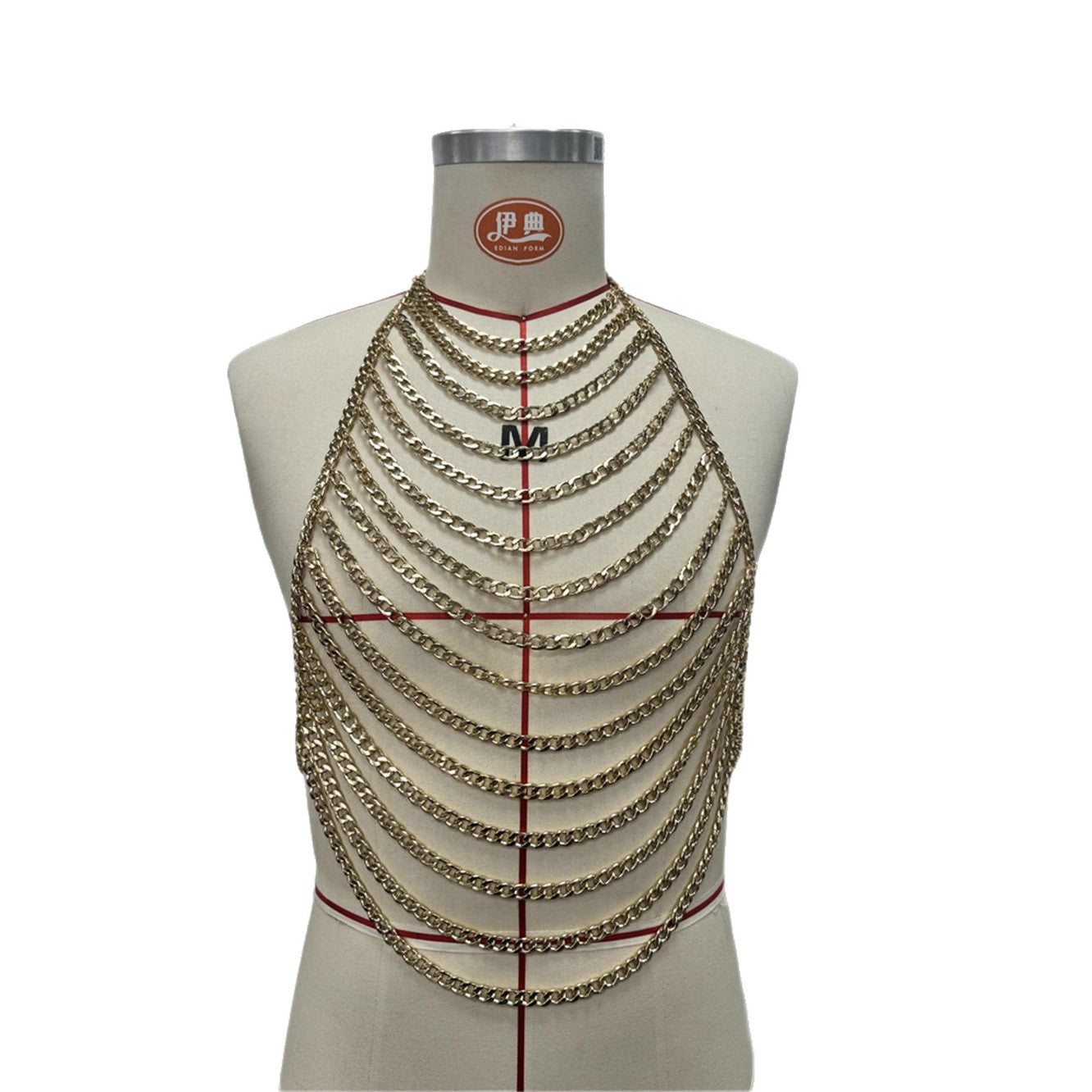 New Personalized Halterneck Backless Sexy Hollow-Out Body Chain