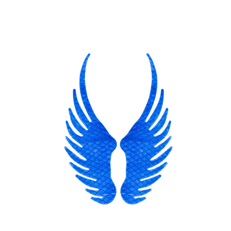 Creative Personality Cartoon Anime Angel Wings Reflective Bumper Stickers Reflective Car Sticker Scratch Cover