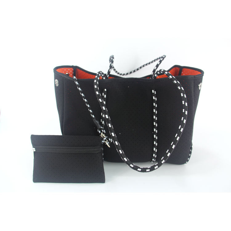 European And American Fashion Beach Bag Fashion Large-Capacity Shoulder Bag Neoprene