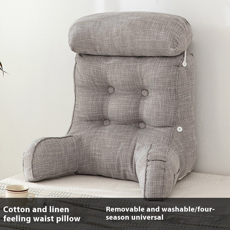 Q3Y Removable And Washable Bedside Cushion Bed Pillow Backrest Soft Pillow Waist Pillow Sofa Office Seat Bolster