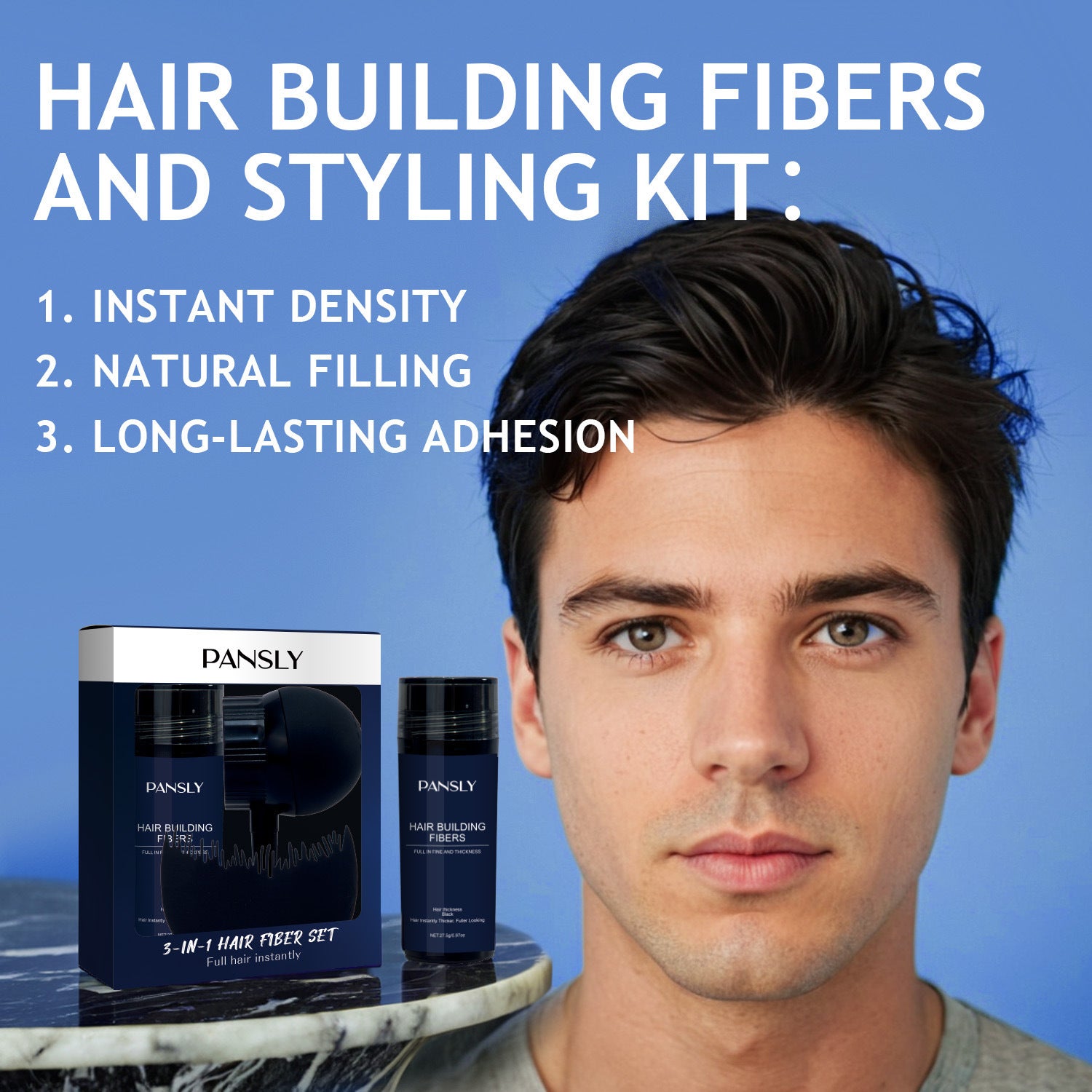 3 In 1 Hair Fiber Powder Styling Suit