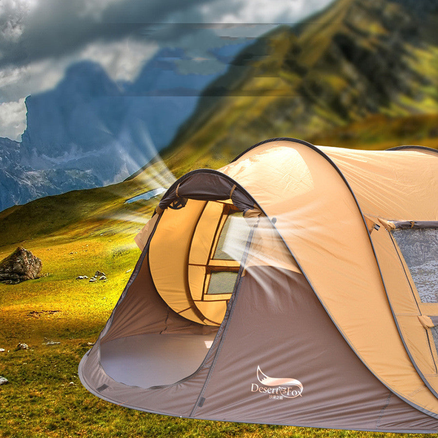 Outdoor Automatic Tent 3-4 People Quickly  Building-Free Boat Tent Multi-Person Camping Park Tent Rainproof