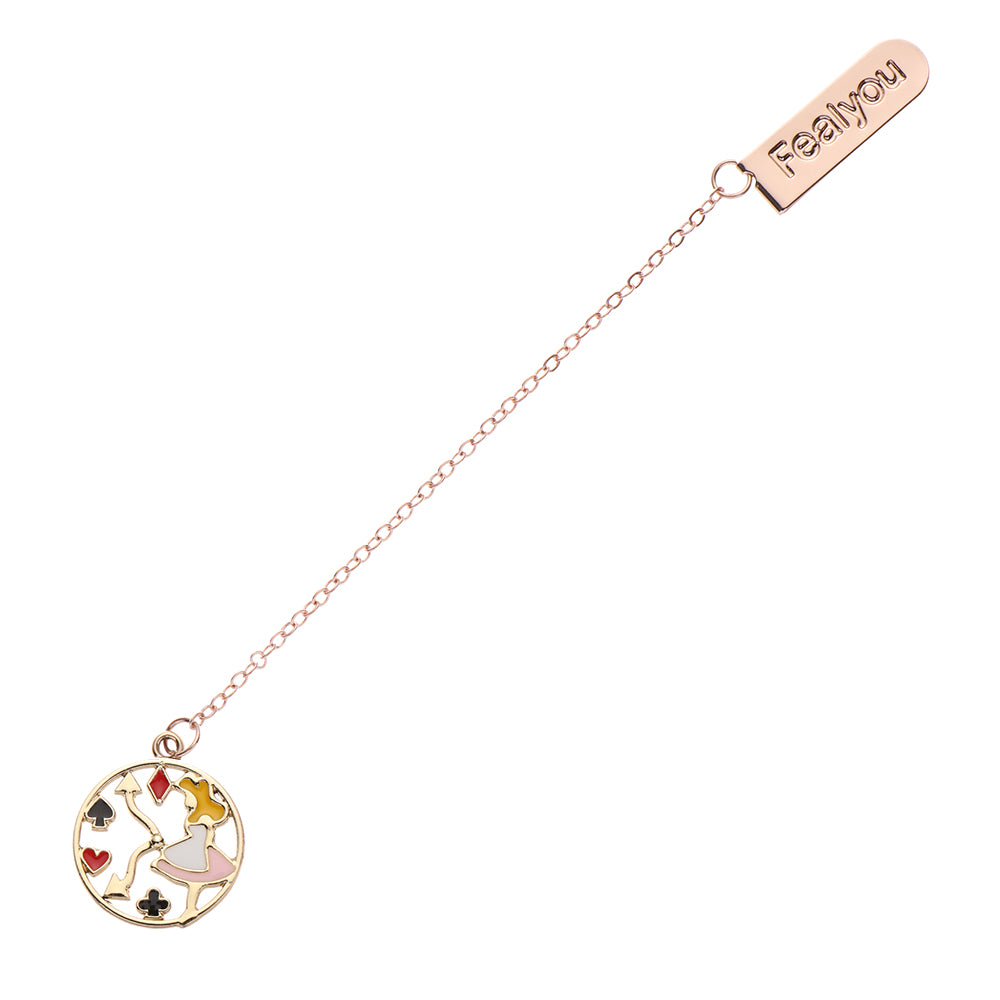 Creative Cartoon Metal Pendant Bookmark